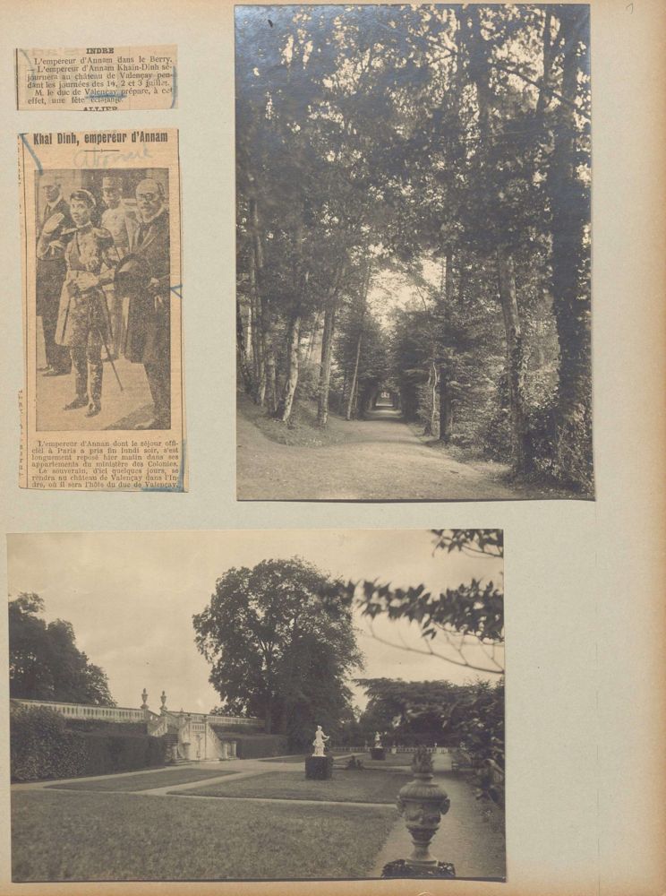 Album de souvenirs du séjour de l'empereur d'Annam à Valençay (1922)