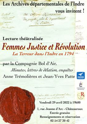 Affiche "Femmes, justice et Révolution"
