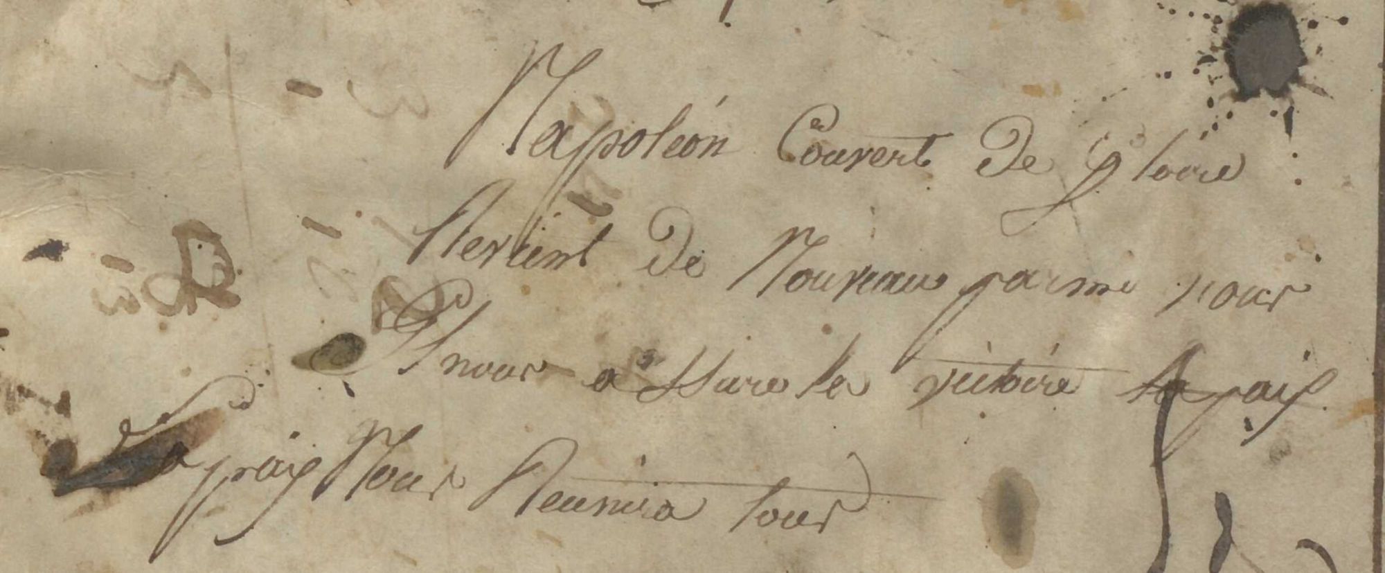 2 C 2050 - Éloge sur Napoléon Ier [s.d.]. Registre d’insinuation du bureau de Tournon-Saint-Martin (1740-1747).