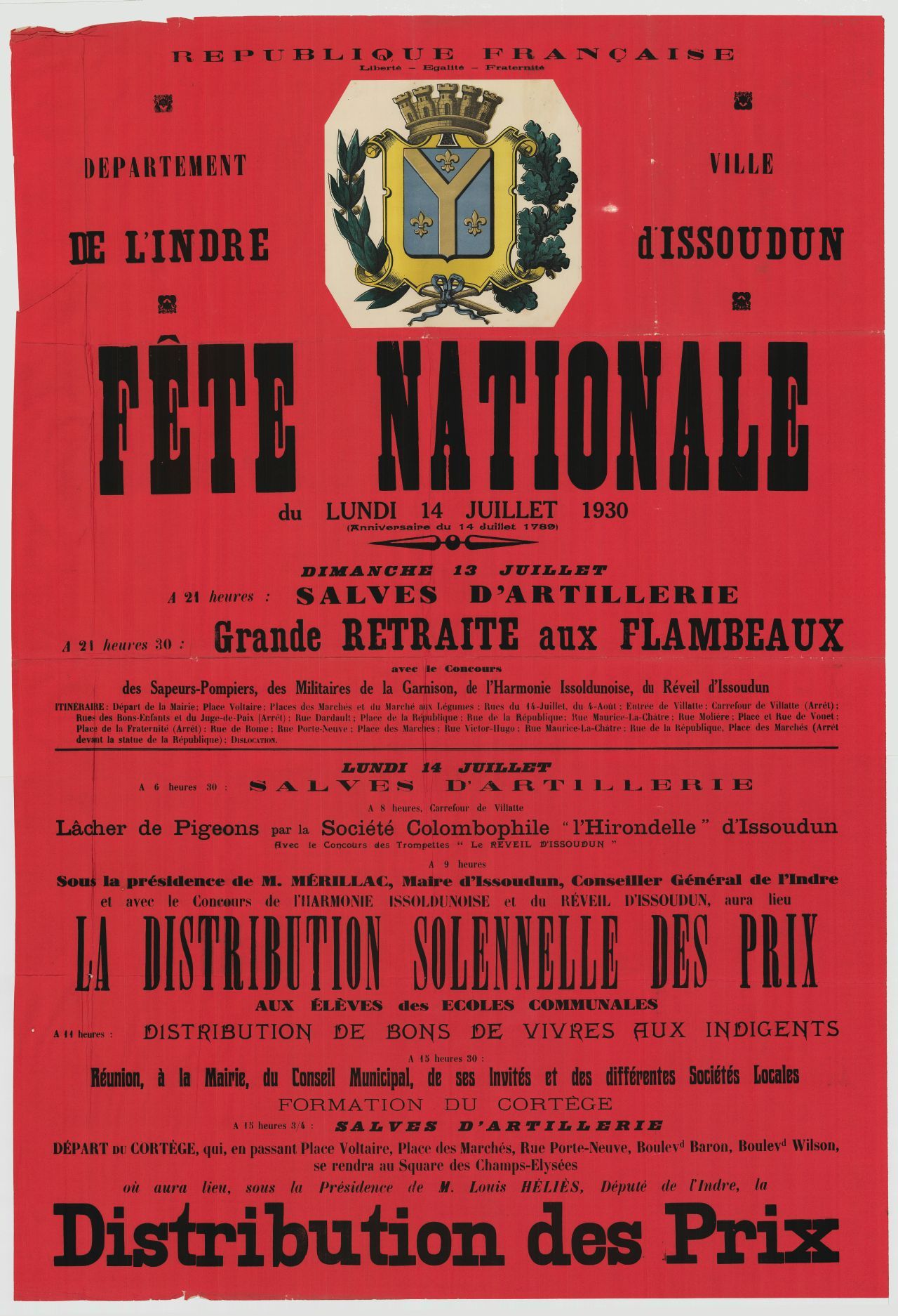 Fête nationale à Issoudun.