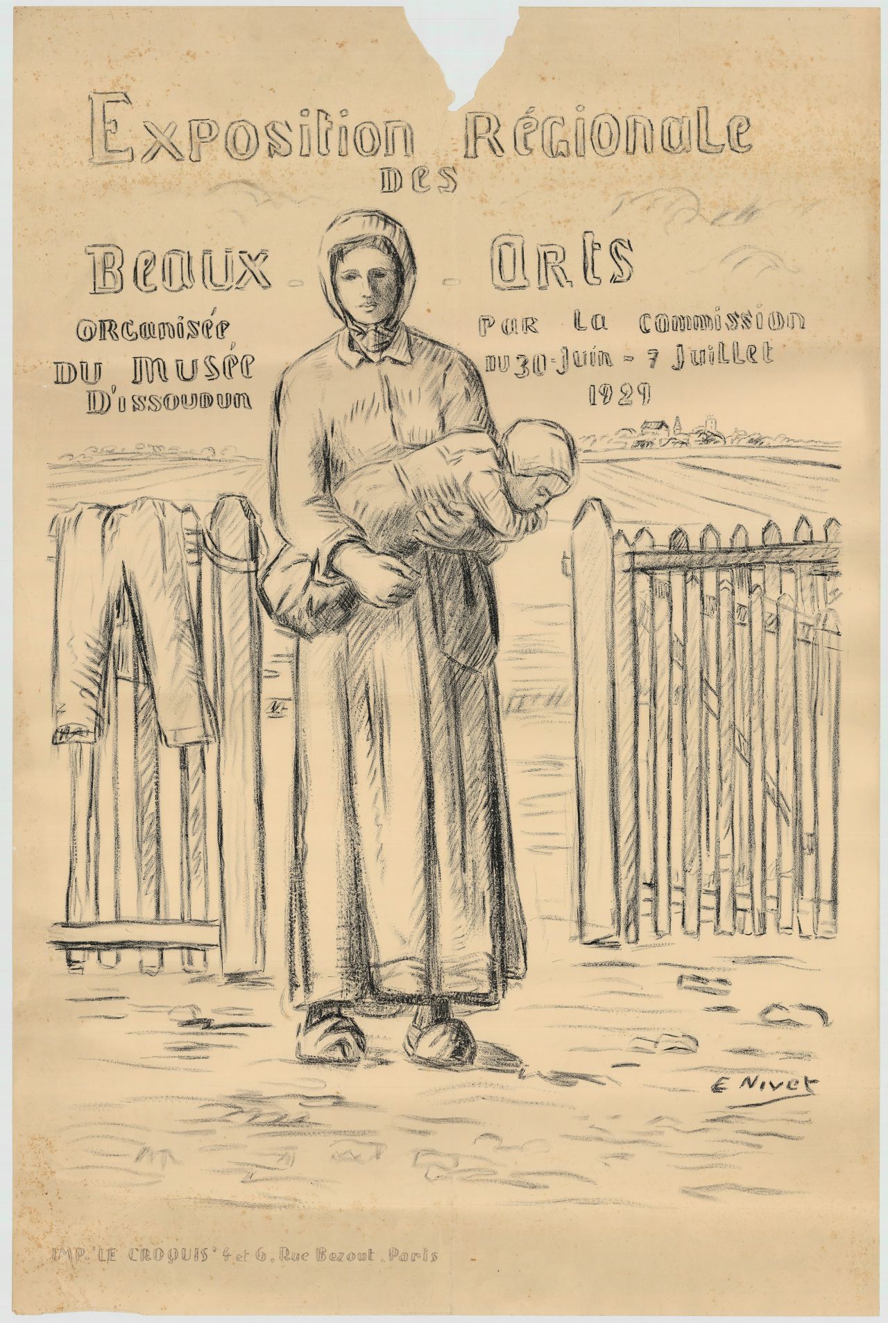 "Exposition régionale des arts organisée par la commission du musée d’Issoudun."