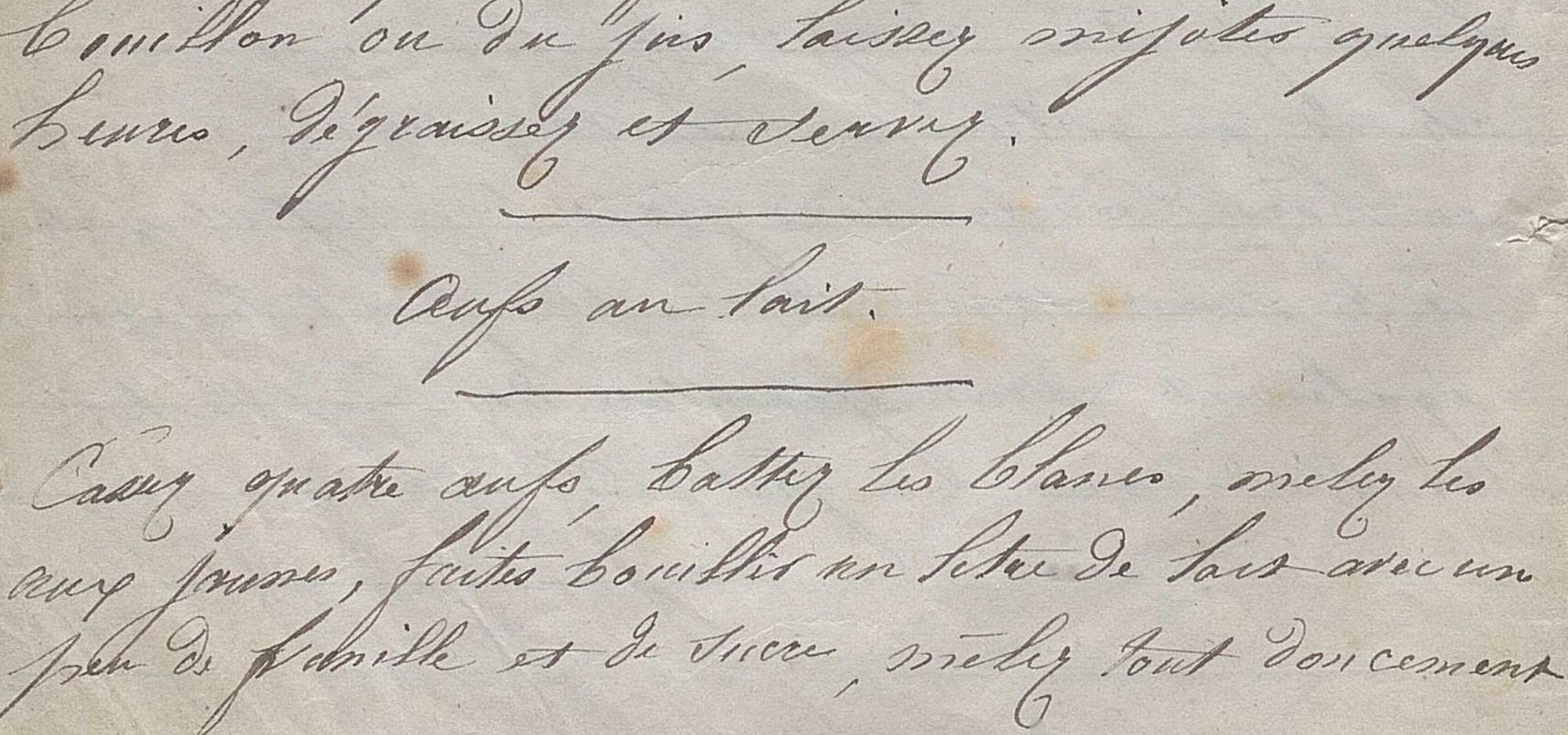 Neuvième carnet - Recettes de cuisine et leçons d'arithmétique