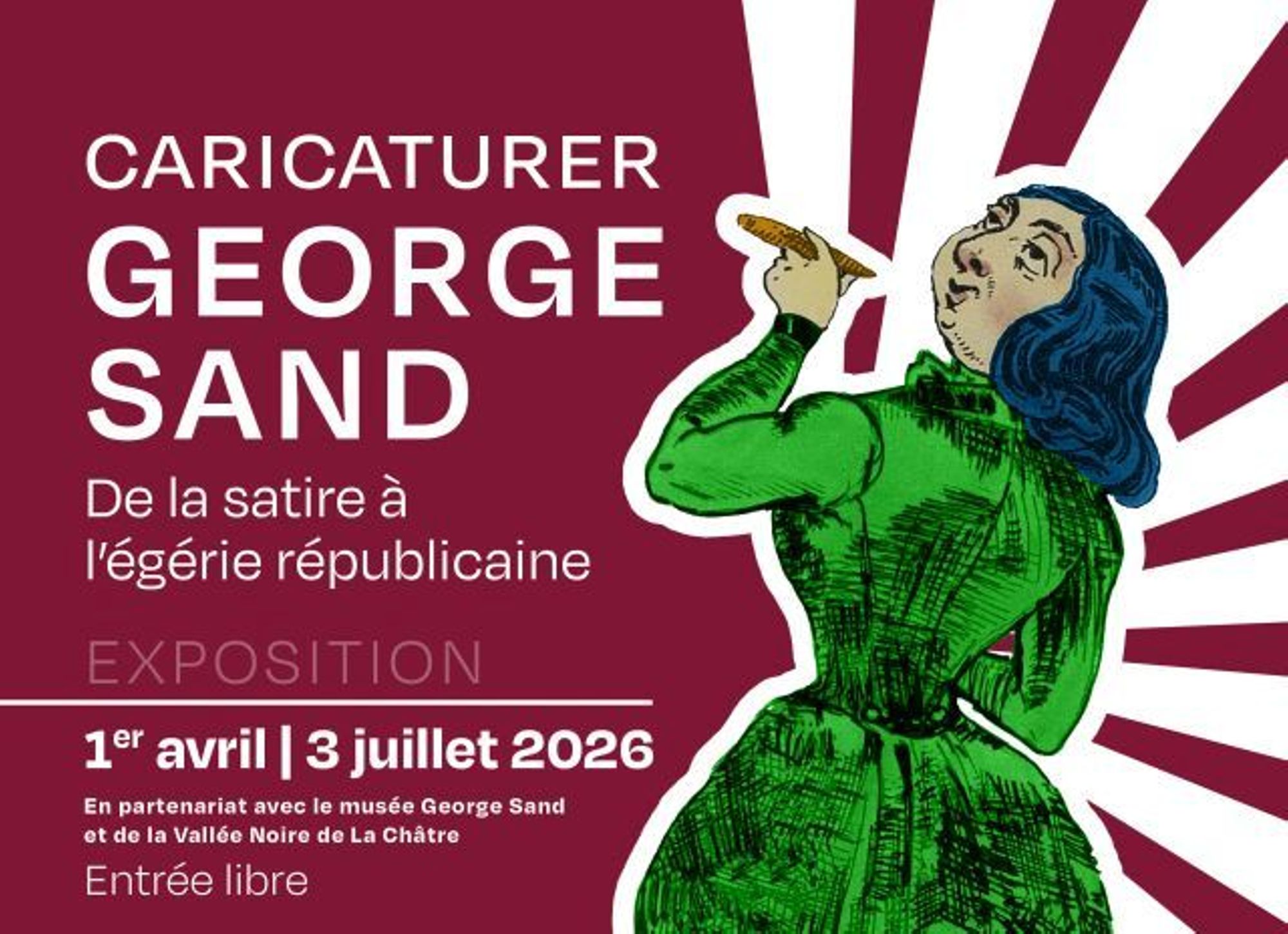 Exposition - Caricaturer George Sand, de la satire à l'égérie républicaine