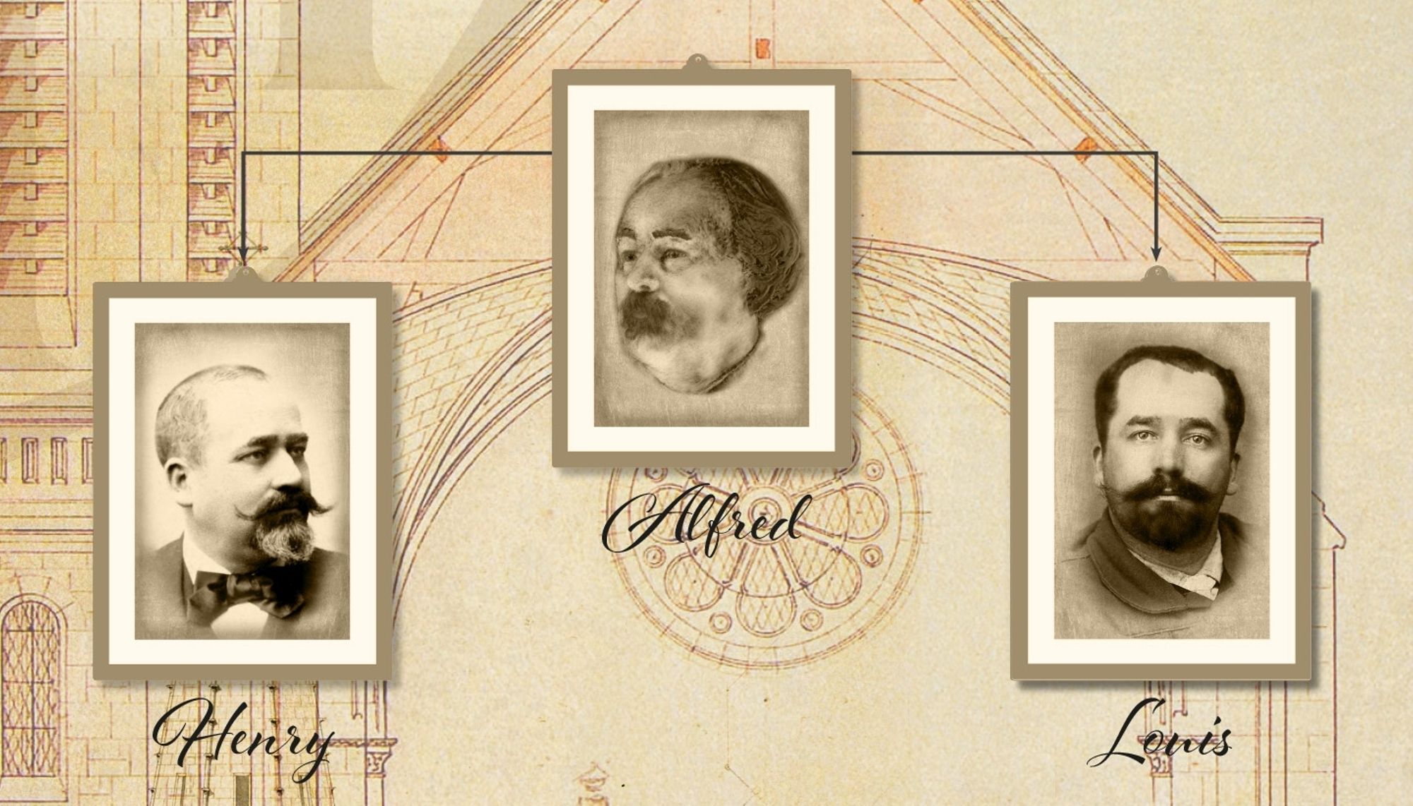 Alfred, Henry et Louis Dauvergne