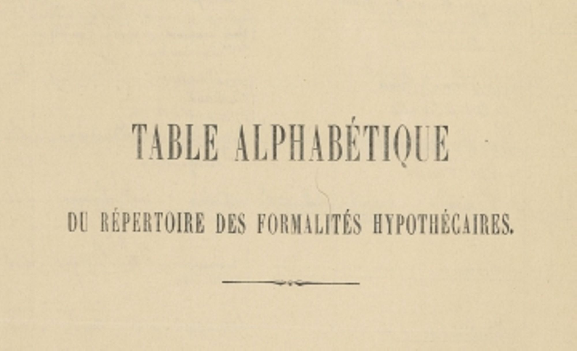 Hypothèques (4 Q)