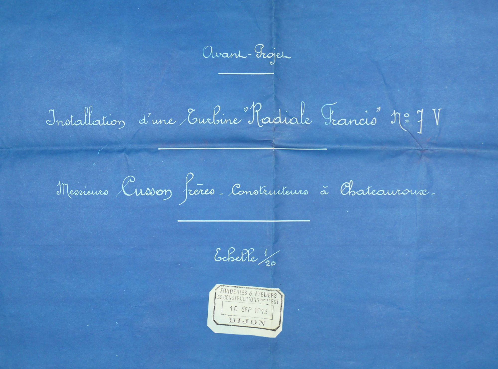 Les Etablissements Cusson et les moulins de l'Indre