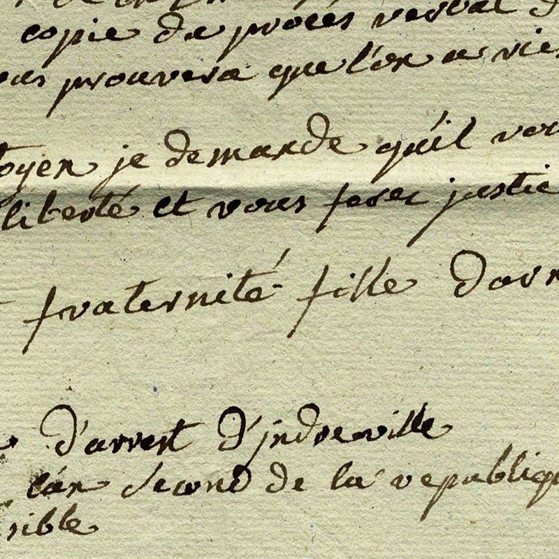 Lettre de Marie Darnac (Archives départementales de l'Indre, L 336) - détail