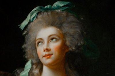 Catherine Worlée, princesse de Bénévent, copie de son portrait par Elisabeth Vigée-Lebrun (détail) - Collections du château de Valençay (cliché Château de Valençay - Michel Chassat)