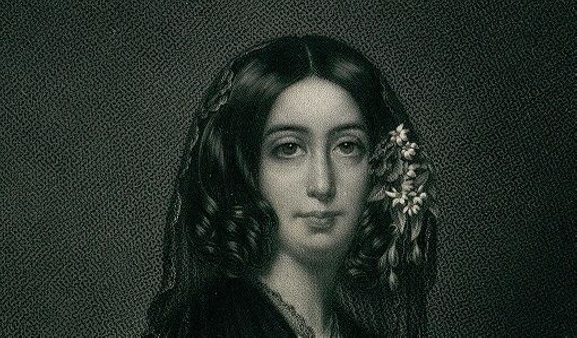 George Sand, d'après Auguste Charpentier, 1841, estampe (détail) - Collection Musée George Sand et de la Vallée Noire (MLC 1967.1.16) - La Châtre. Crédit photo : Safig 