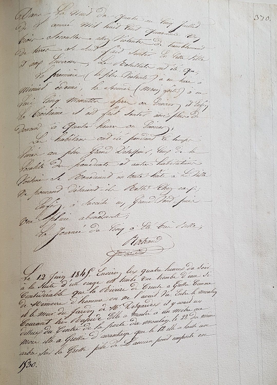 1841 - La terre tremble à Saint-Gaultier