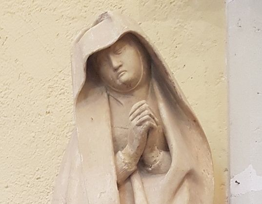 La Vierge de calvaire de l'église de Sainte-Fauste (2020)